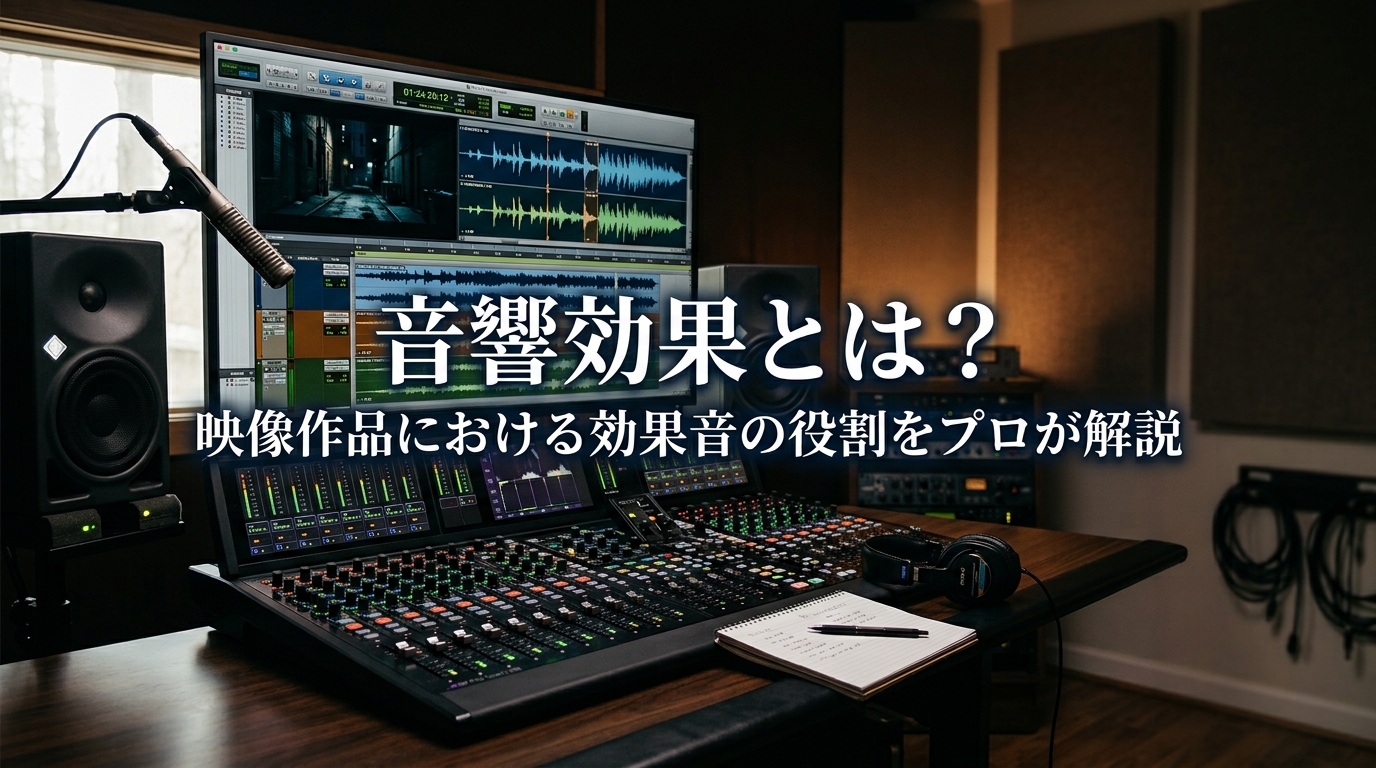 音響効果とは？映像作品における効果音の役割をプロが解説