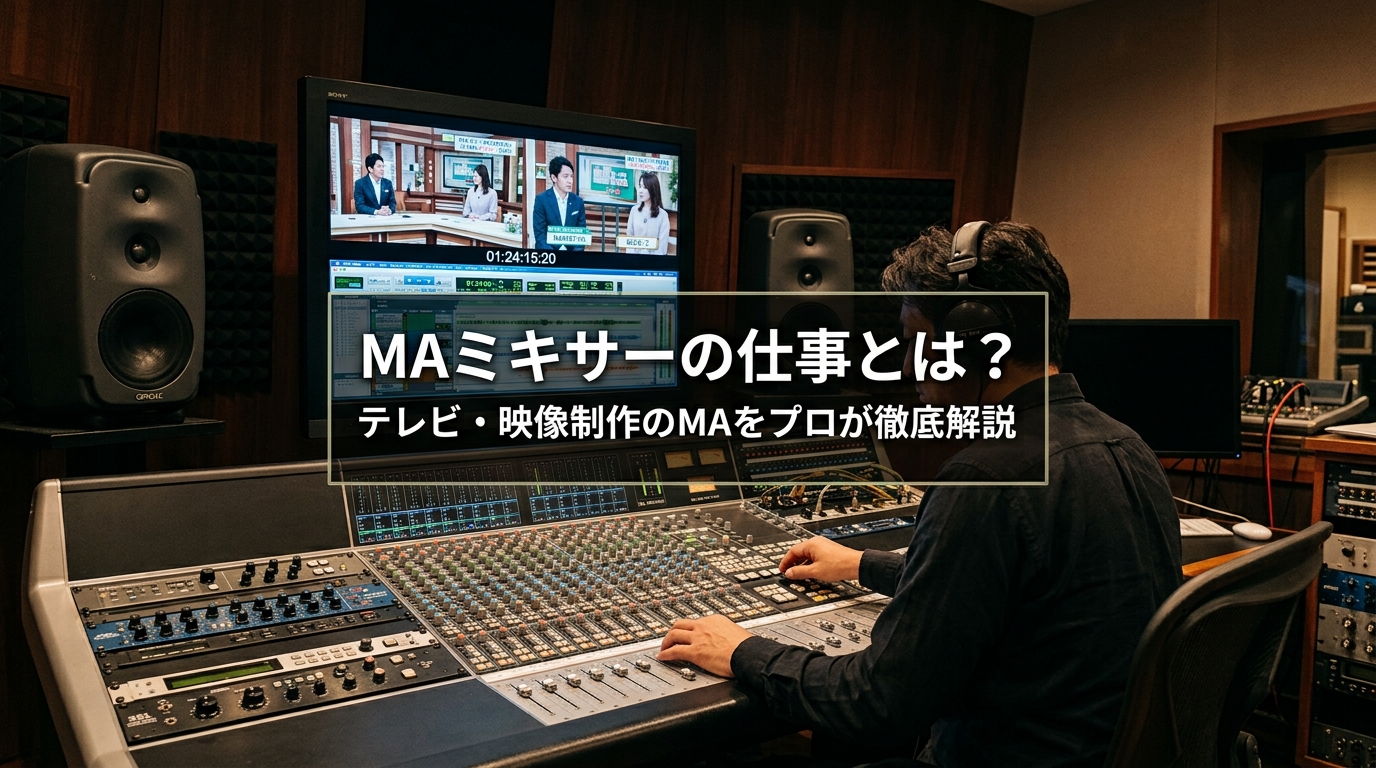 MAミキサーの仕事とは？テレビ・映像制作のMAをプロが徹底解説