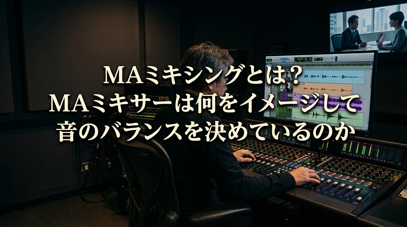 MAミキシングとは？MAミキサーは何をイメージして音のバランスを決めているのか