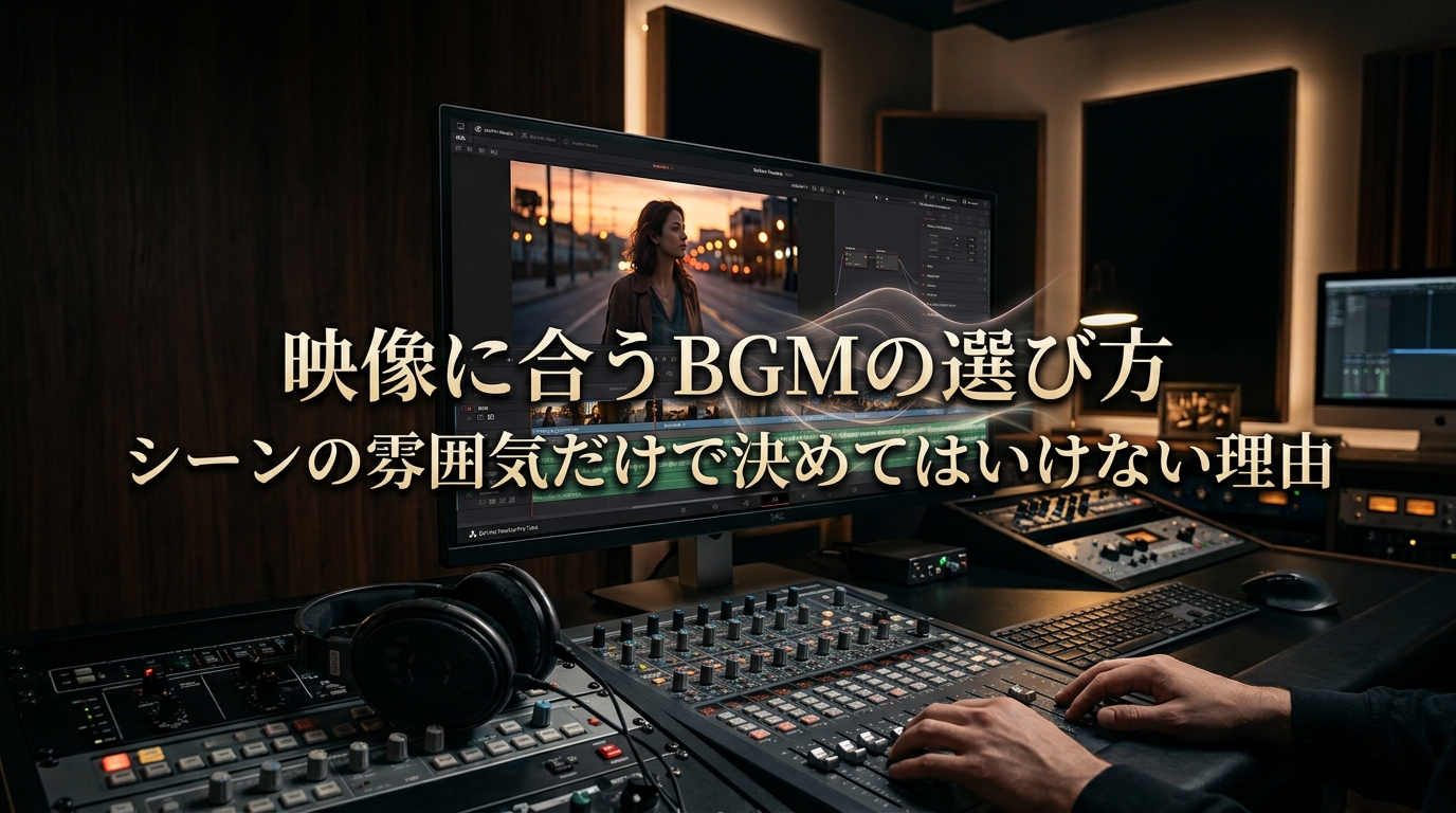 映像に合うBGMの選び方｜シーンの雰囲気だけで決めてはいけない理由